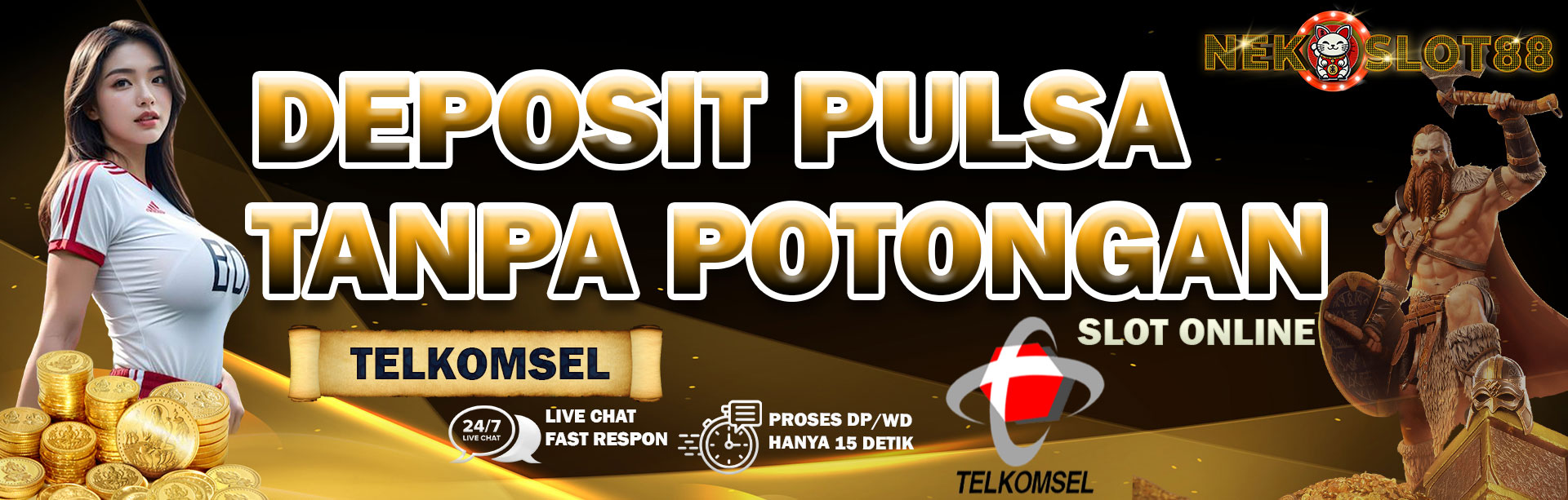 DEPOSIT PULSA TANPA POTONGAN