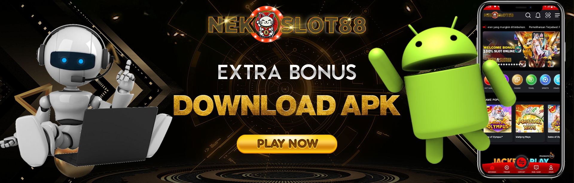 BONUS DOWNLOAD APK NEKOSLOT88